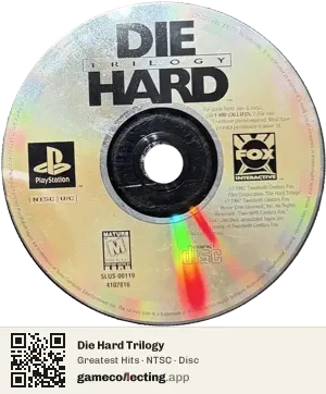 Die Hard Trilogy PlayStation, NTSC disc