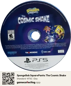 SpongeBob SquarePants: The Cosmic Shake PlayStation 5, NTSC disc