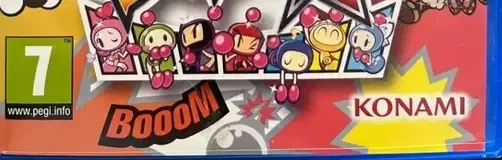 Super Bomberman R, the USK square on its front