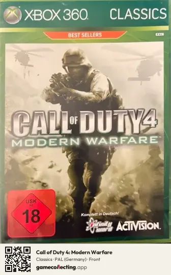 Call of Duty 4: Modern Warfare Xbox 360, Germany box front