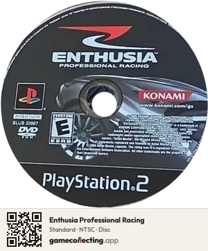 Enthusia Professional Racing PlayStation 2, NTSC disc