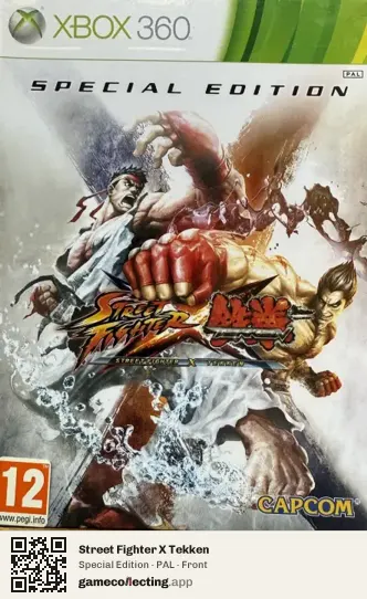 Street Fighter X Tekken Xbox 360, PAL box front
