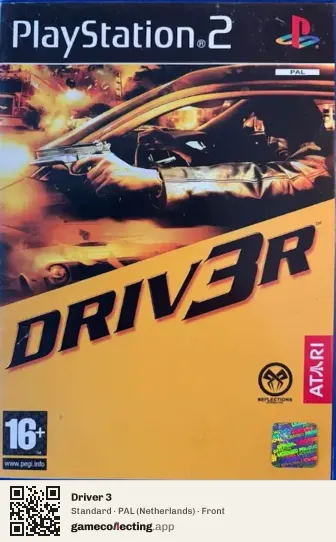 Driver 3 PlayStation 2, Netherlands box front