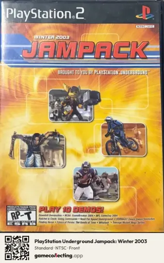 PlayStation Underground Jampack: Winter 2003 PlayStation 2, NTSC box front