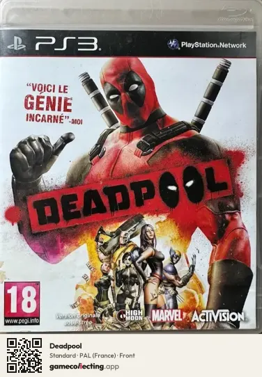 Deadpool PlayStation 3, France box front