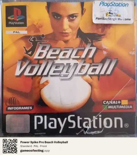 Power Spike Pro Beach Volleyball PlayStation, PAL box front