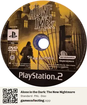 Alone in the Dark: The New Nightmare PlayStation 2, PAL disc