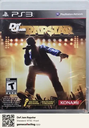 Def Jam Rapstar PlayStation 3, NTSC box front