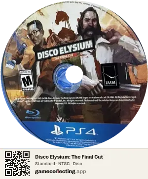 Disco Elysium: The Final Cut PlayStation 4, NTSC disc
