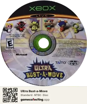 Ultra Bust-a-Move Xbox, NTSC disc