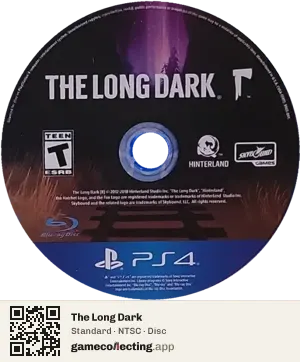 The Long Dark PlayStation 4, NTSC disc