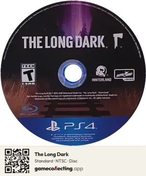 The Long Dark PlayStation 4, NTSC disc