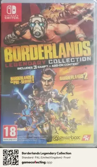 Borderlands Legendary Collection Nintendo Switch, United Kingdom box front