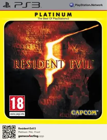 Resident Evil 5 PlayStation 3, PAL box front