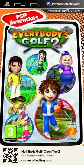 Hot Shots Golf: Open Tee 2 PlayStation Portable, PAL box front