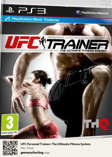 UFC Personal Trainer: The Ultimate Fitness System PlayStation 3, PAL box front