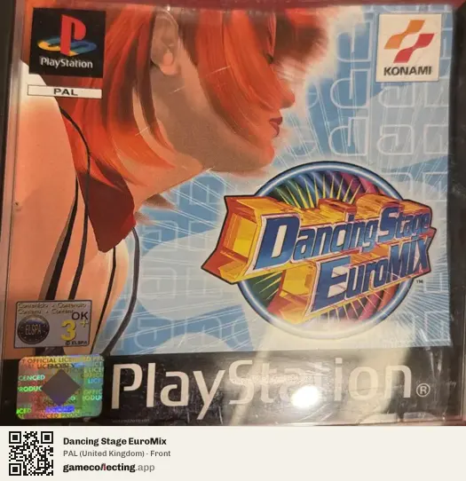 Dancing Stage EuroMix PlayStation, United Kingdom box front
