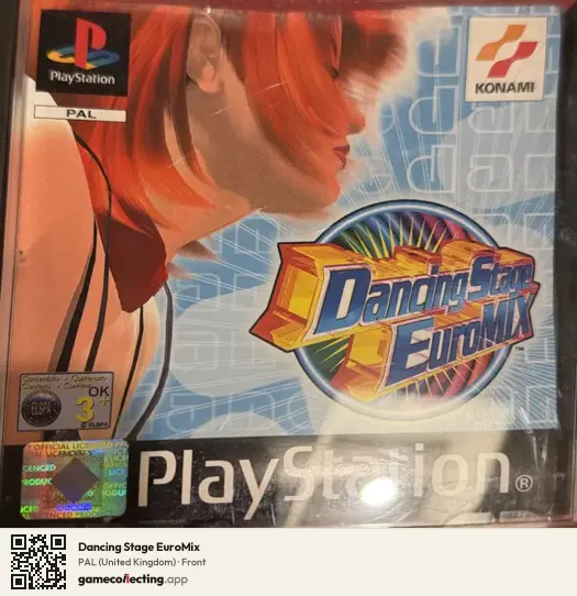Dancing Stage EuroMix PlayStation, United Kingdom box front