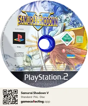 Samurai Shodown V PlayStation 2, PAL disc