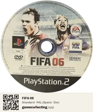 FIFA 06 PlayStation 2, PAL disc