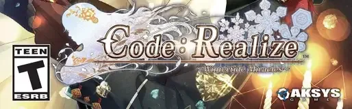 Code: Realize: Wintertide Miracles, the ESRB box on its front