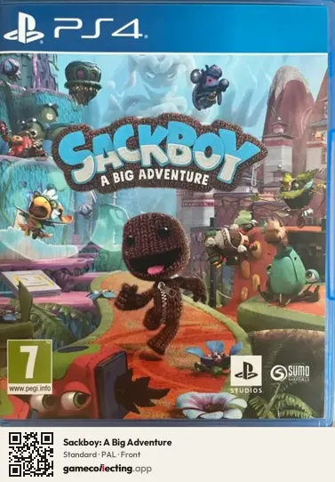 Sackboy: A Big Adventure PlayStation 4, PAL box front