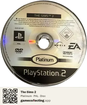 The Sims 2 PlayStation 2, PAL disc