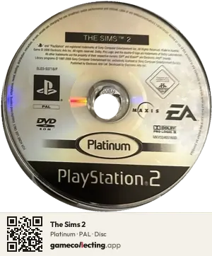 The Sims 2 PlayStation 2, PAL disc