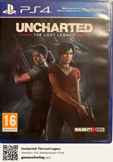 Uncharted: The Lost Legacy PlayStation 4, Netherlands box front