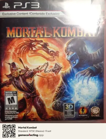 Mortal Kombat PlayStation 3, Mexico box front