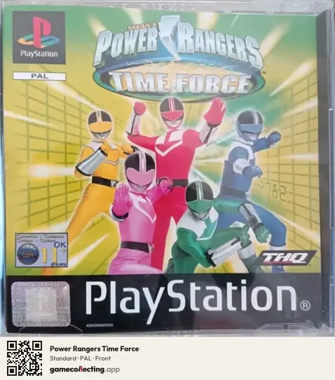 Power Rangers Time Force PlayStation, PAL box front