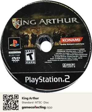 King Arthur PlayStation 2, NTSC disc