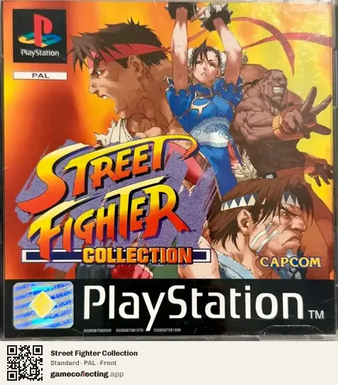 Street Fighter Collection PlayStation, PAL box front