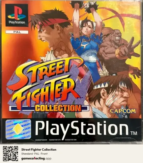Street Fighter Collection PlayStation, PAL box front