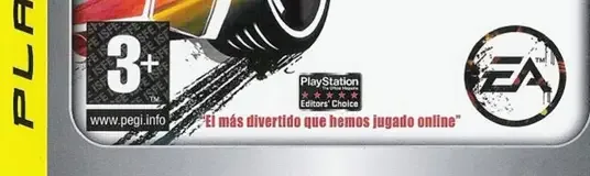 Burnout Paradise, the PEGI square on its front