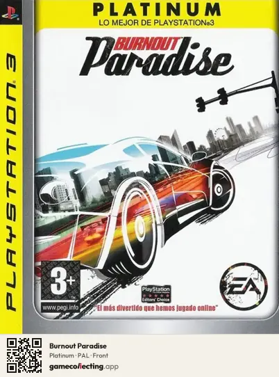 Burnout Paradise PlayStation 3, PAL box front