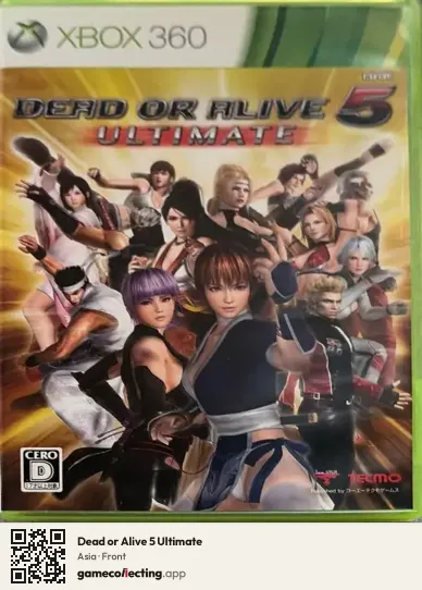 Dead or Alive 5 Ultimate Xbox 360, Asia box front