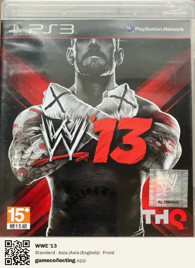 WWE '13 PlayStation 3, Asia (English) box front