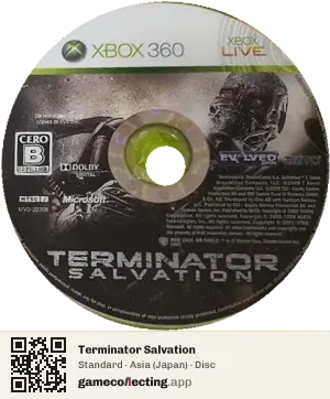 Terminator Salvation Xbox 360, Asia disc
