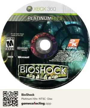 BioShock Xbox 360, NTSC disc
