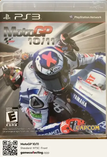 MotoGP 10/11 PlayStation 3, NTSC box front