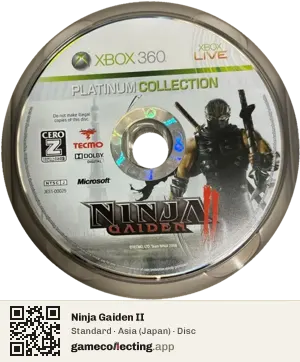 Ninja Gaiden II Xbox 360, Asia disc