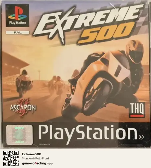 Extreme 500 PlayStation, PAL box front