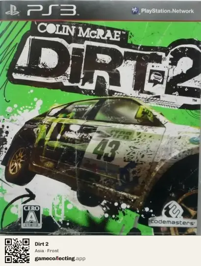 Dirt 2 PlayStation 3, Asia box front