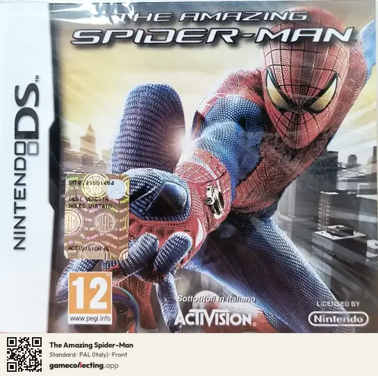 The Amazing Spider-Man Nintendo DS, Italy box front