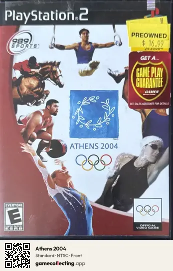 Athens 2004 PlayStation 2, NTSC box front