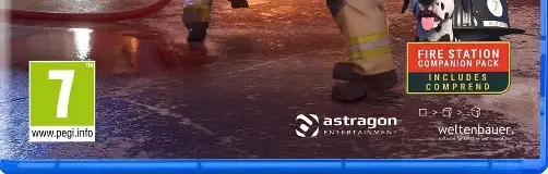 Firefighting Simulator Ignite, the PEGI square on its front