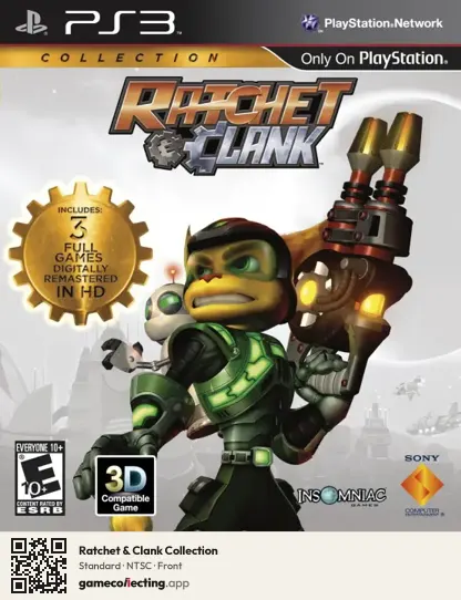 Ratchet & Clank Collection PlayStation 3, NTSC box front