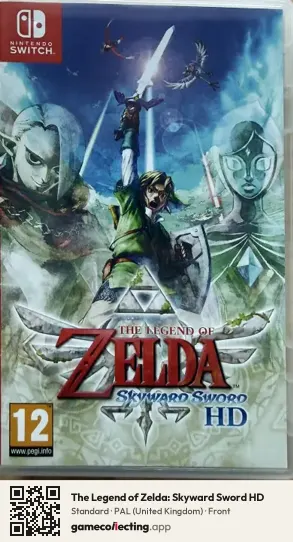 The Legend of Zelda: Skyward Sword HD Nintendo Switch, United Kingdom box front