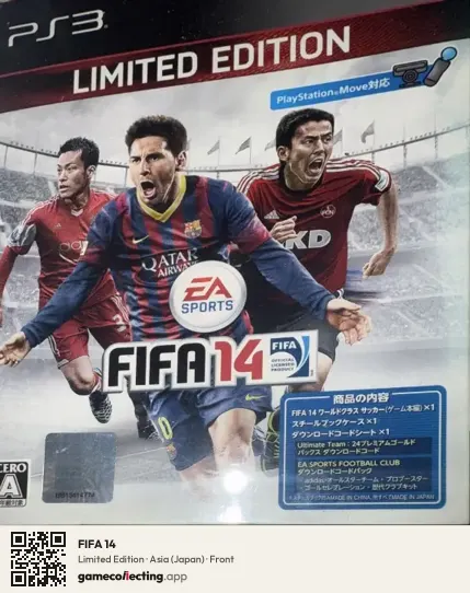 FIFA 14 PlayStation 3, Asia box front